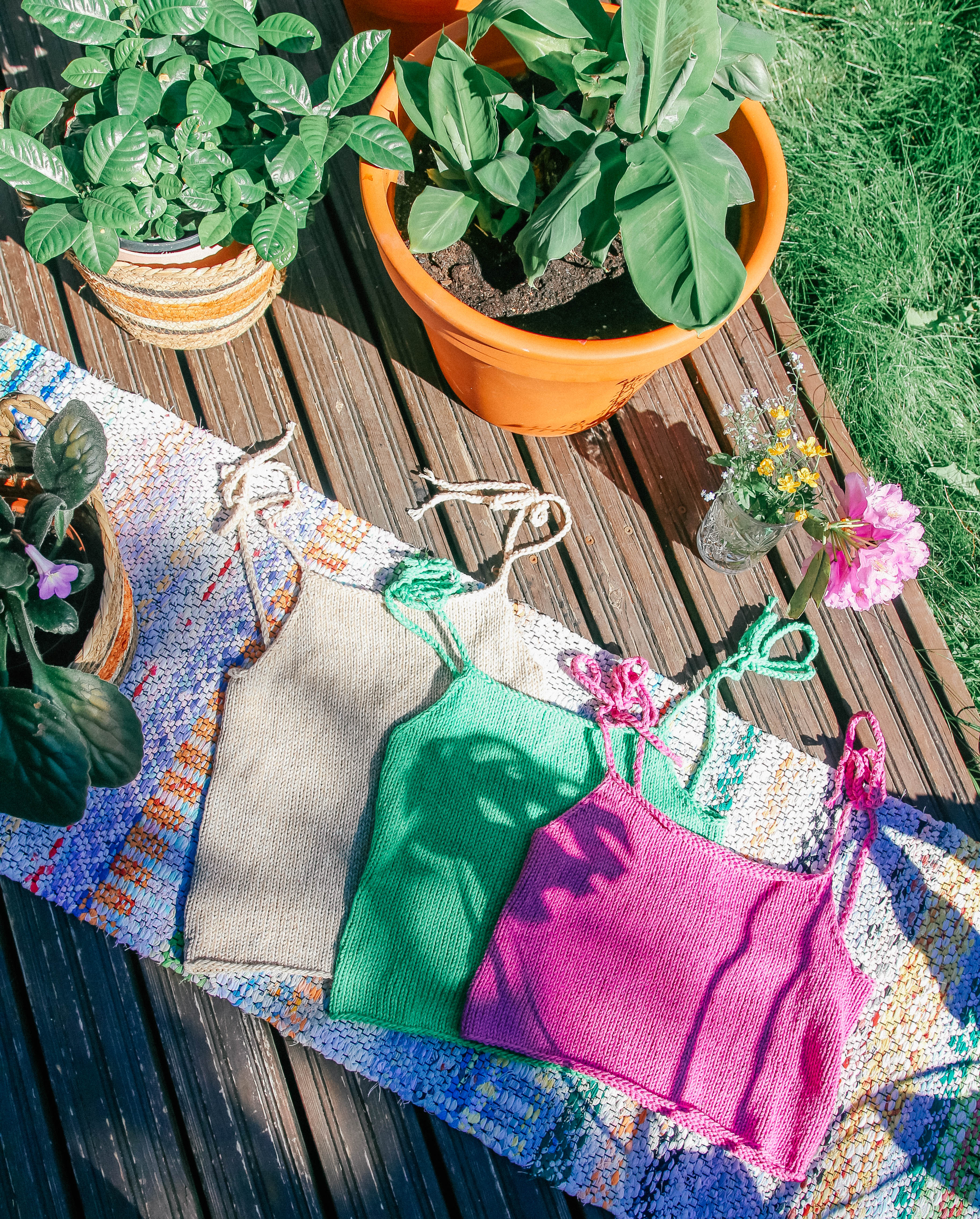 Neuleohje /  Cozy Linen- neuletoppi