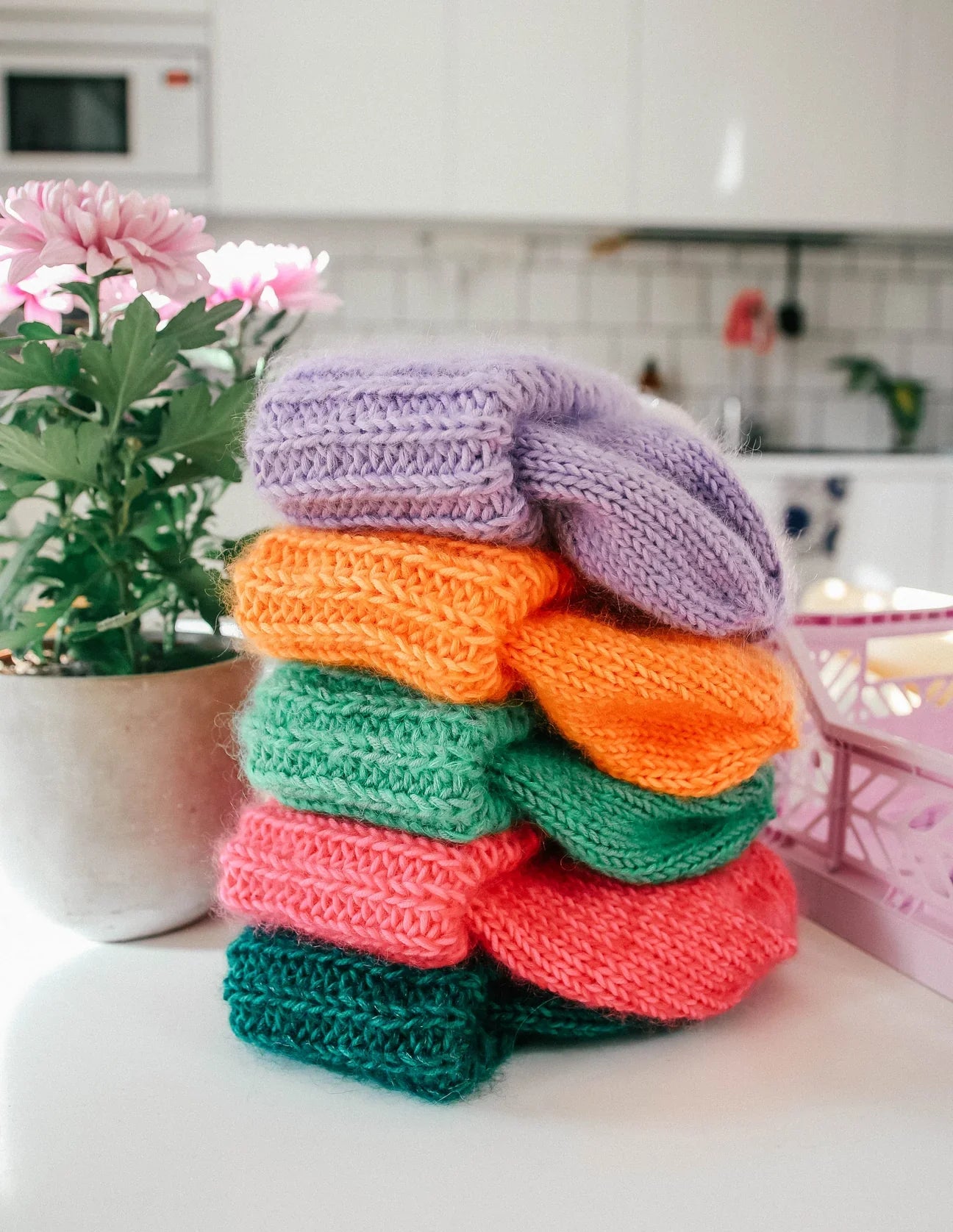 Knitting Pattern / Cotton Candy Chunky Beanie ENG